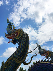 The serpent state with temple at overlooking the sky.
