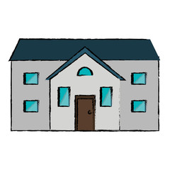 cartoon family house exterior concept vector illustration eps 10