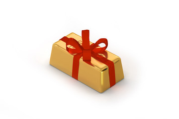Goldbarren als Geschenk