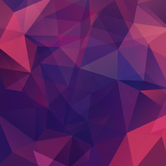 Obraz premium Polygonal vector background. Can be used in cover design, book design, website background. Vector illustration. Pink, blue, purple, black colors.