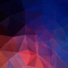 Abstract background consisting of triangles. Geometric design for business presentations or web template banner flyer. Vector illustration. Pink, blue colors.