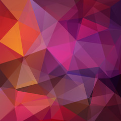 Obraz premium Abstract polygonal vector background. Colorful geometric vector illustration. Creative design template. Orange, pink, purple, brown colors.
