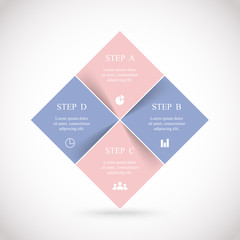 Vector business template for presentation.