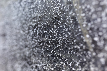 Salt crystals on a wall in a salt mine