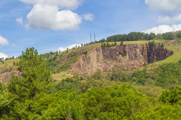 Fototapeta premium Santana mountain at Porto Alegre city