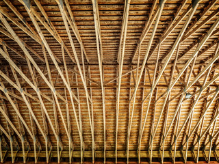 Patterned of the Underside of a Covered Bridge in Southeastern T