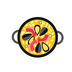 Classic Spanish dish paella icon
