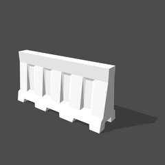 Road barrier.Vector illustration.
