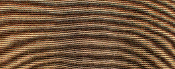 the textured background or wallpaper of rough cotton fabric of khaki color