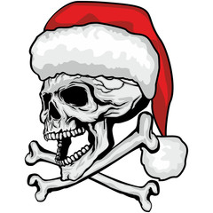 Christmas skull