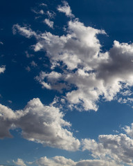 clouds in the blue sky