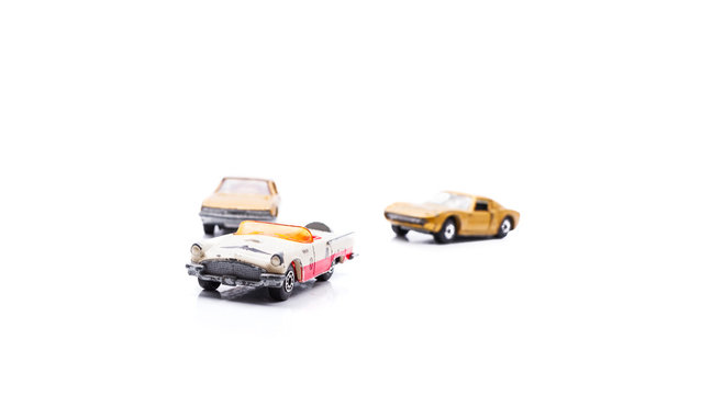 Used old toy cars