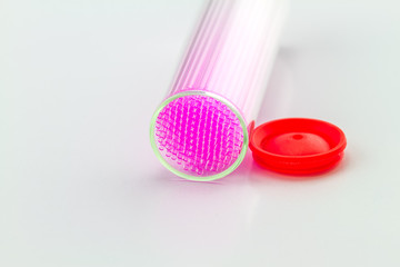 Close up  capillary tube , Medical equipment on white background