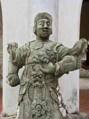 Fototapeta na wymiar Chinese statue at Phrapathom Chedi