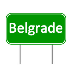 Belgrade road sign.