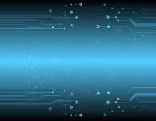 Obraz premium tech vector background with various technological elements.