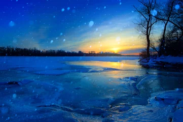 Gardinen winter landscape © Konstiantyn