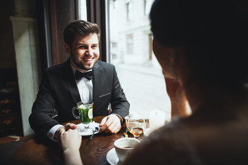 Sensitive wedding photo