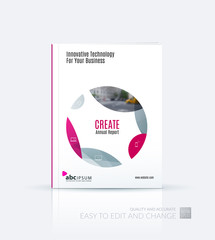 Business vector. Brochure template layout, cover design annual r