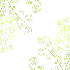 Bright Plant Vector illustration of seamless pattern with abstra