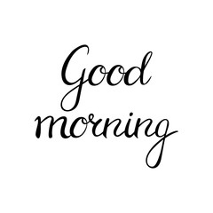 Good Morning lettering text