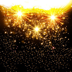 Fototapeta na wymiar fireworks background New Year celebration background