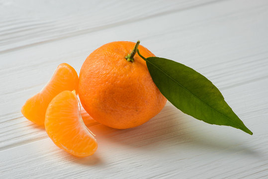 mandarin on white food table