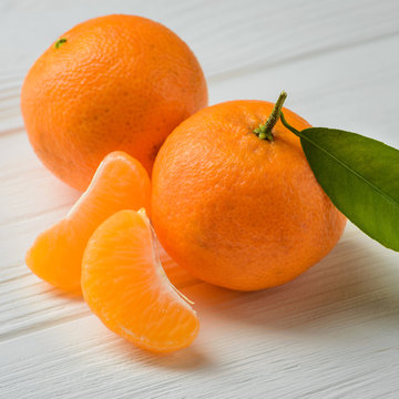 mandarin on white food table
