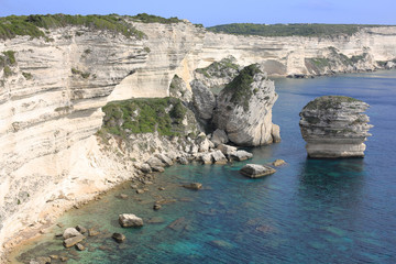 Naklejka premium Coast on Corsica Island, France