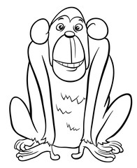 ape character coloring page