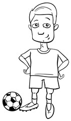 football player for coloring