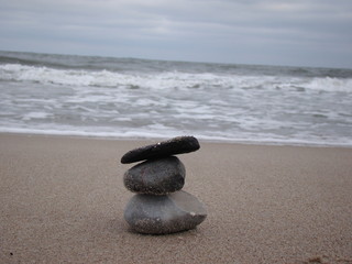 stones on the beach