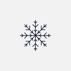 Snowflake icon simple illustration