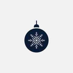 Christmas tree toy icon simple illustration