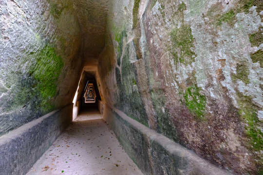 Antro della Sibilla, Cave of the Sibyl, Cumae, Bacoli, Pozzuoli, Naples, Campania