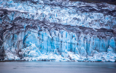 Glacier in Glacier Bay National Park, Alaska
Glacier Bay became part of a binational UNESCO World Heritage Site in 1979,