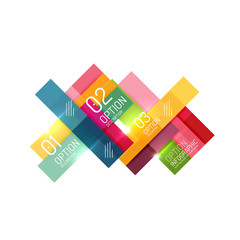 Geometric abstract background, colorful elements