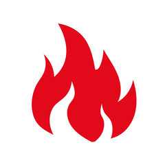 Fire flame icon illustration design