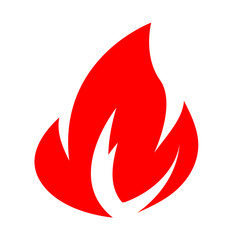 Fire flame icon illustration design