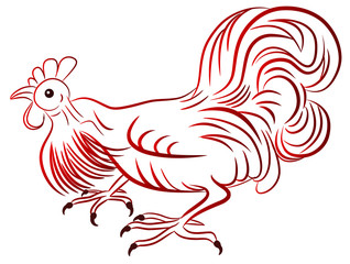 Rooster - symbol of Chinese New Year