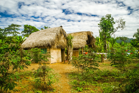 Wooden houses in Bolivia