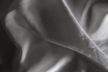 Wave texture white fabric with shadows, darker