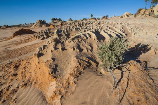 Walls of China, a series of Lunettes in the Mungo National Park, part of the Willandra Lakes Region, Victoria