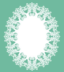 White lace doily