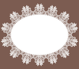 White lace napkin