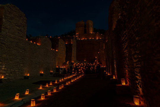 Luminarias At The Jemez Monument