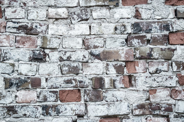 Old rustick brickwall background with different bricks
