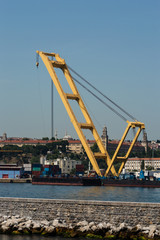 Port Crane in Haydarpasa Port in Istanbul