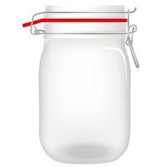 Einmachglas, leer - Jar, transparent glass illustration