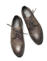 Top View of Men's Leather Shoes 